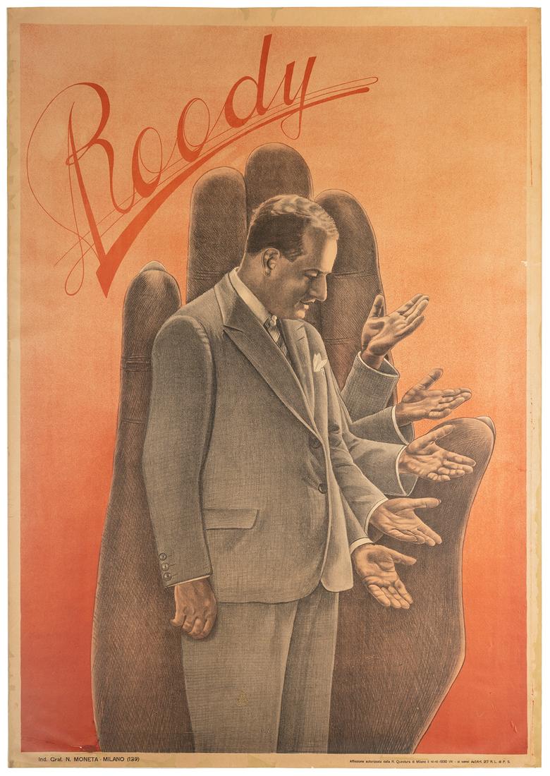 ROODY (Alfonso Parodi). Roody. Milan: N. Moneta, ca. 1930. ... (1 of 1)