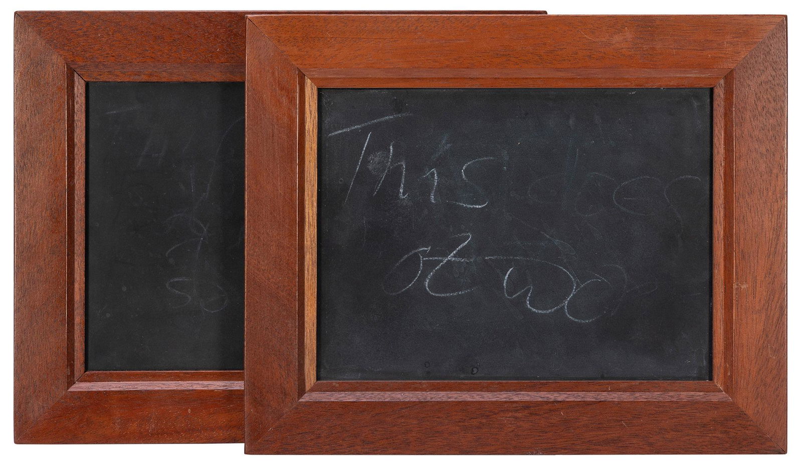 Dr. Q Slates. Azusa: Owen Magic Supreme, ca. 1990. Though e...: Dr. Q Slates. Azusa: Owen Magic Supreme, ca. 1990. Though examined by the audience, these slates will produce “ghostly” messages on their surfaces. 10 x 8”. Hallmarked. Very good.