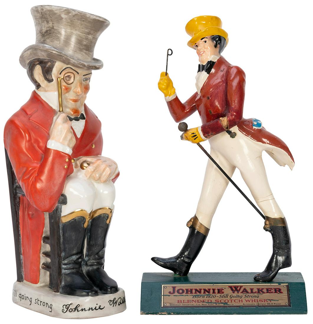 Johnnie Walker Whisky Figural Advertising. Two Pieces. Including an Ashtead Potters limited edition (1 of 1)