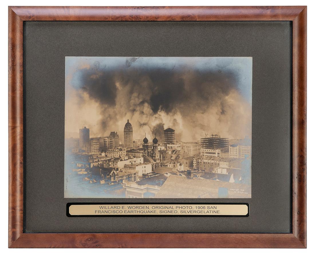 WORDEN, Willard E. (1868 - 1946). San Francisco Earthquake Photograph. San Francisco, ca. 1906. (1 of 1)