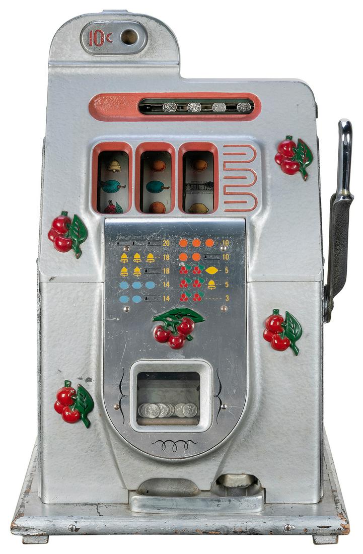 Mills 10 Cent “Bursting Cherry” Slot Machine. [Chicago: Mills Novelty Co., ca. 1930s]. (1 of 1)