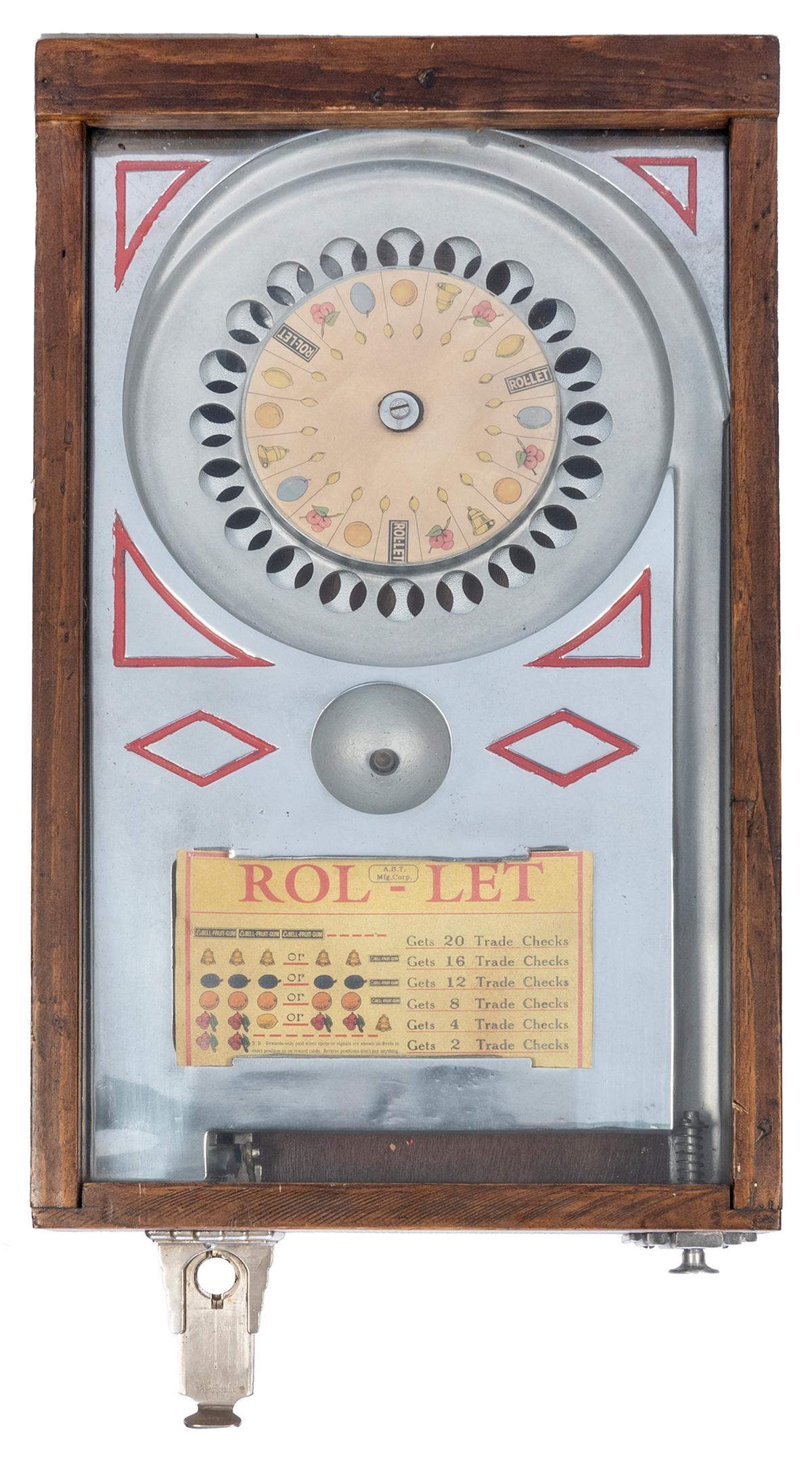 A.B.T. 1 Cent “Rol-Let” trade stimulator. [Chicago: A.B.T. Mfg. Corp., ca. 1930s]. (1 of 2)