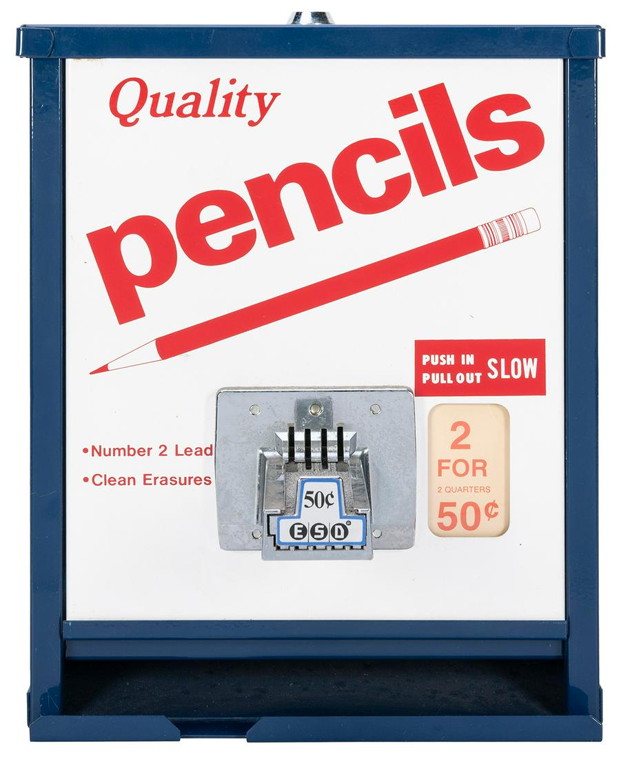 “Quality Pencils” CoinOperated Pencil Vending Machine. [N.p., ca