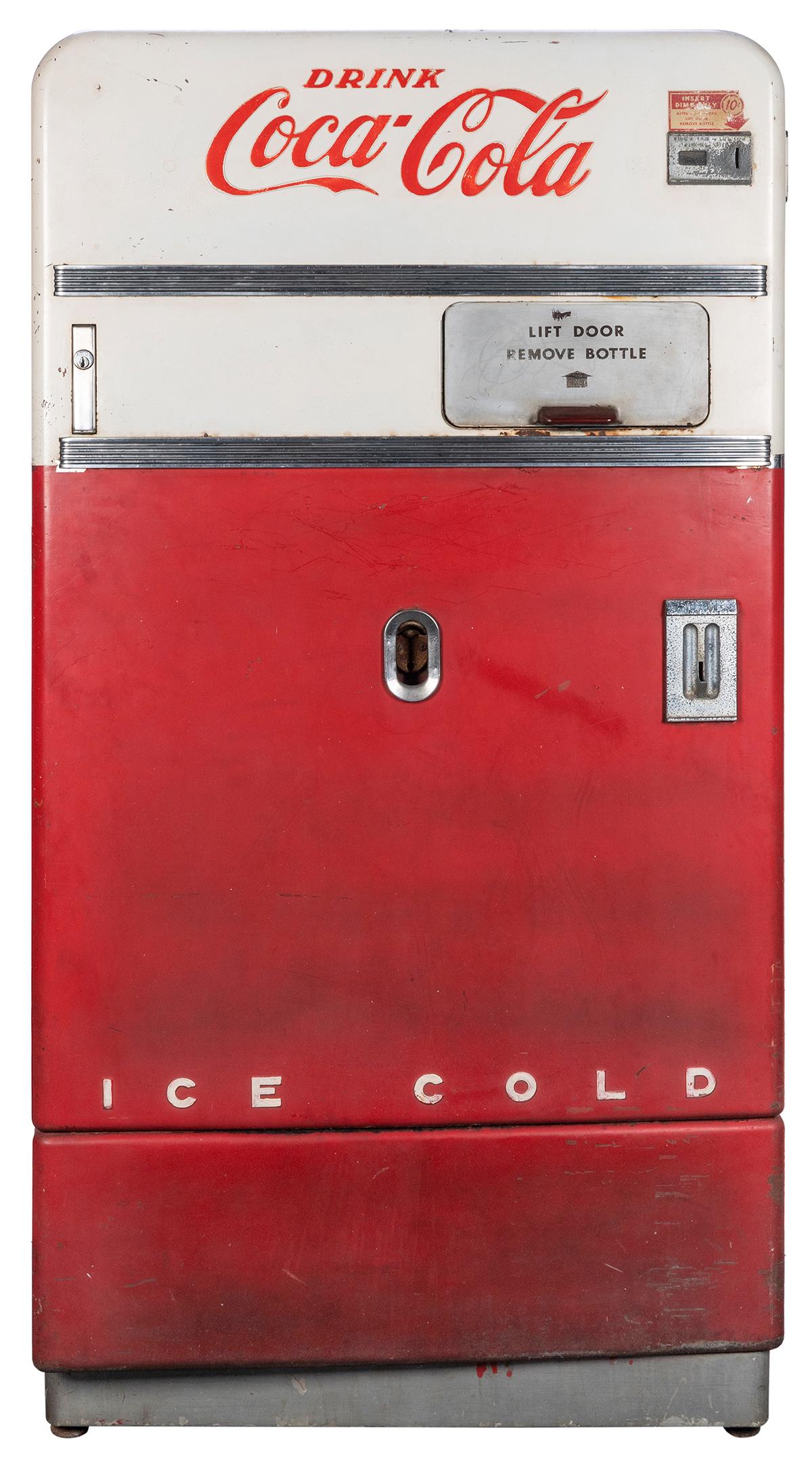 CocaCola 10 Cent Vending Machine. [Kansas City Vendo Company, ca