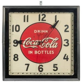 Coca-Cola Neon Selecto Clock. New York: Selected Devices Co., ca. 1930s. Clock advertising Coca-Cola (1 of 2)