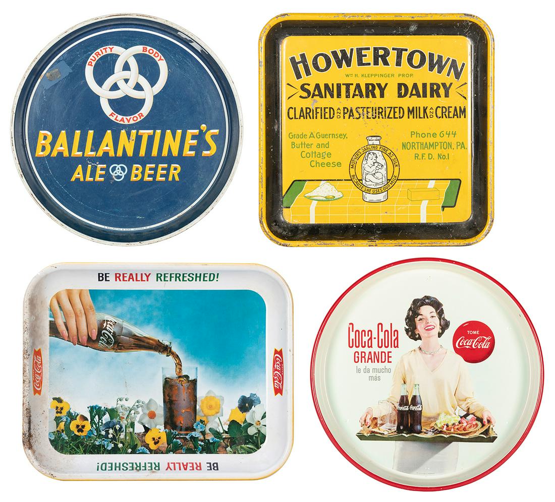 Four Advertising Serving Trays. Includes Ballantine’s Ale-Beer (P. Ballantine and Sons Brewing (1 of 1)