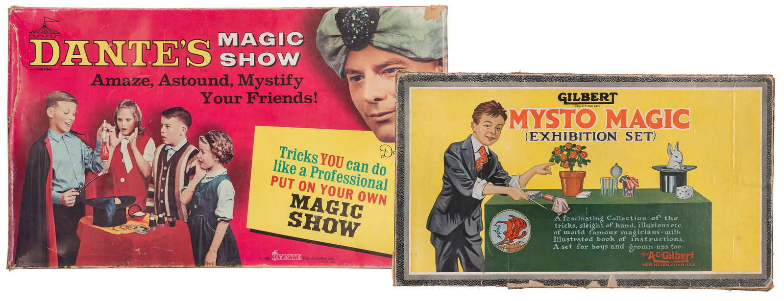 Pair of vintage magic sets. Including Dante’s Magic Show (Dante Productions, Inc., 1965), (1 of 3)