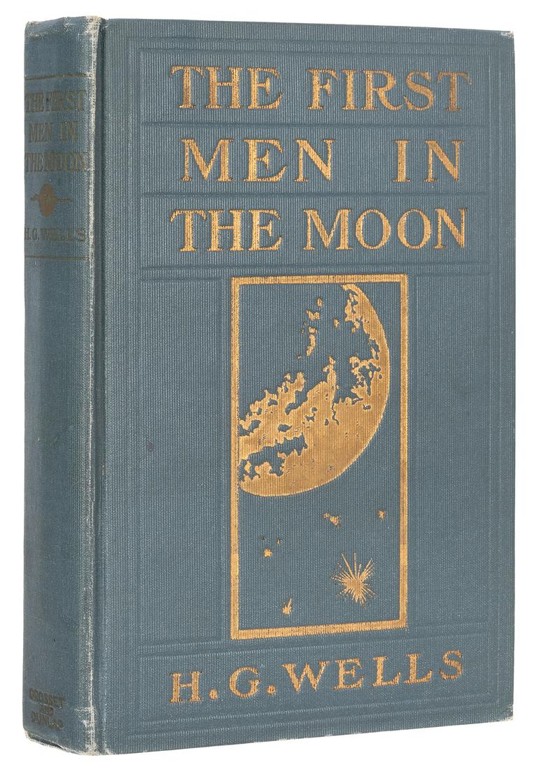 WELLS, H.G. (1866–1946). The First Men in the Moon. Indiana... (1 of 2)