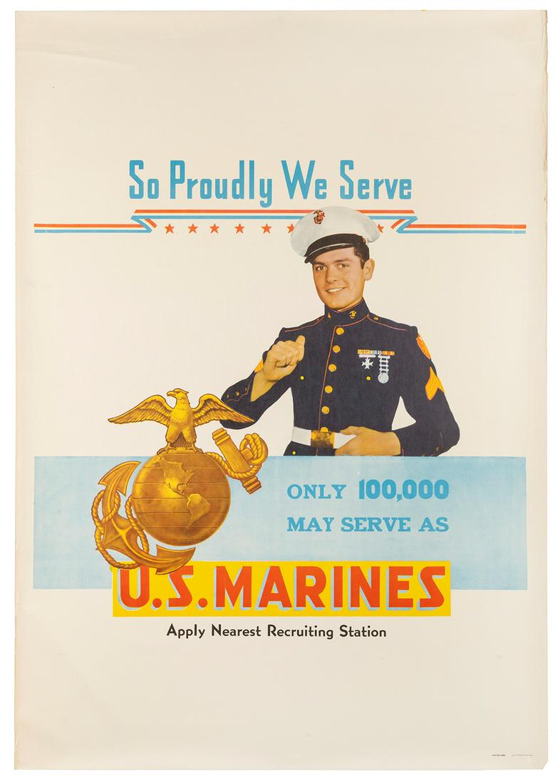 So Proudly We Serve / Only 100,000 May Serve as Marines. Ci... (1 of 1)