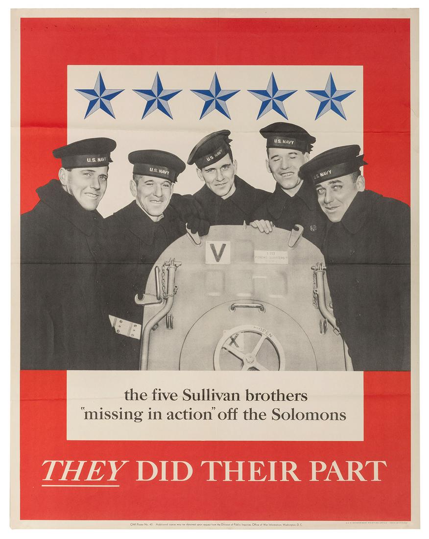 Five Sullivan Brothers Missing in Action. 1943. Office of W... (1 of 1)