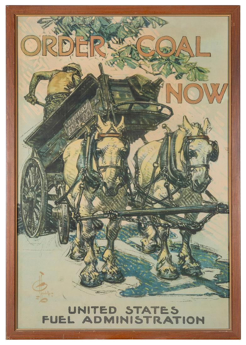 LEYENDECKER, Joseph C. (1874 – 1951). Order Coal Now / Unit... (1 of 1)