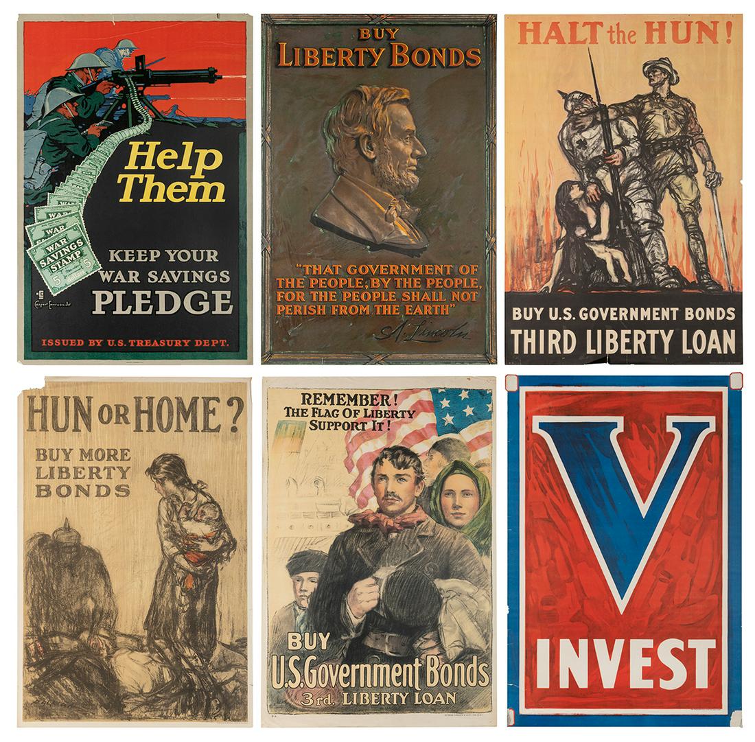 [WORLD WAR I]. Group of 6 American posters. Six Liberty Loa... (1 of 7)