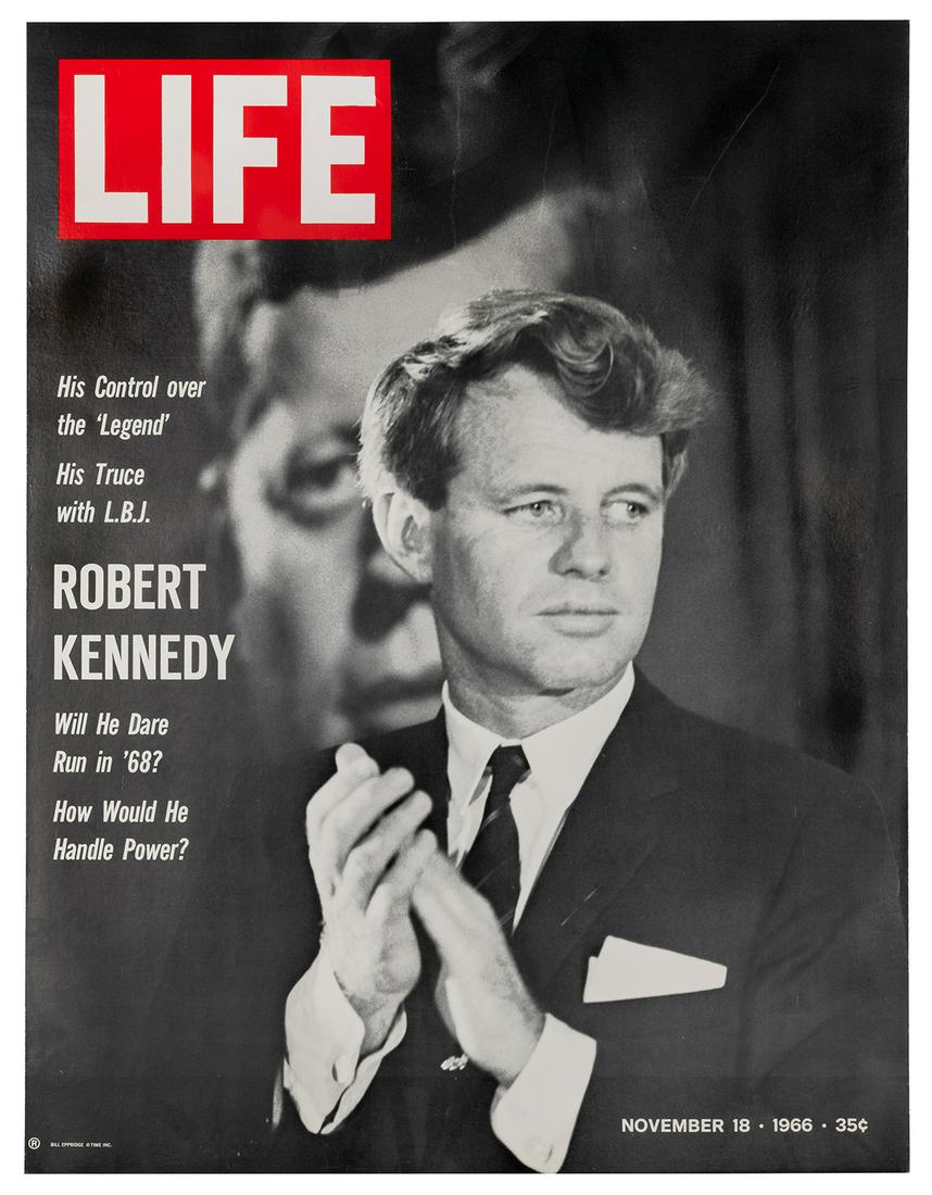 Life / Robert Kennedy. 1966. Time Inc. Newsstand poster adv... (1 of 1)