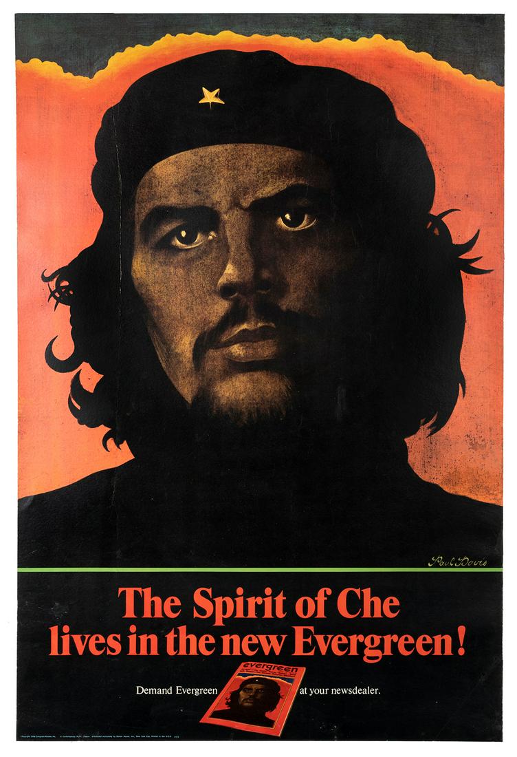 DAVIS, Paul (b. 1938), designer. The Spirit of Che lives in the new Evergreen! (1 of 1)