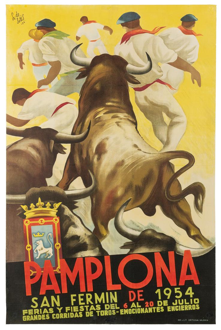 LOZANO DE SOTES, Pedro. Pamplona / San Fermin de 1954. Vale... (1 of 1)