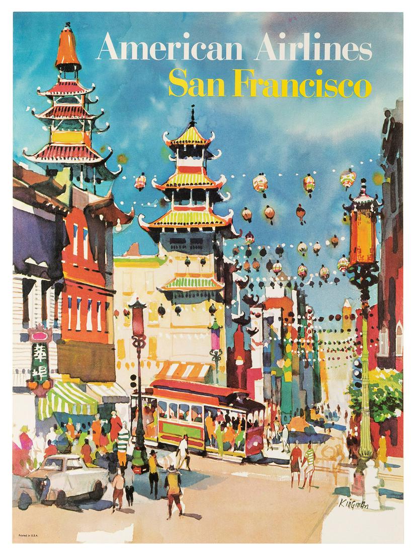 KINGMAN, Dong (1911-2000). American Airlines / San Francisc... (1 of 1)