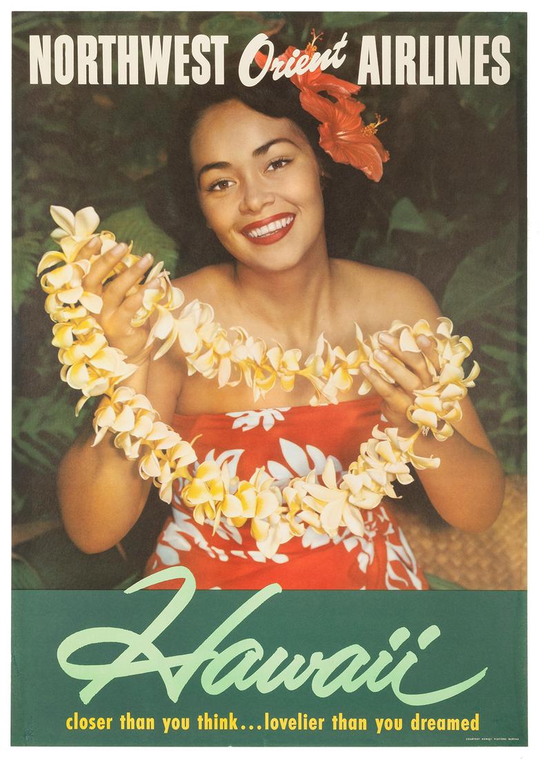 Northwest Orient Airlines / Hawaii. Circa 1960s. A smiling ... (1 of 1)