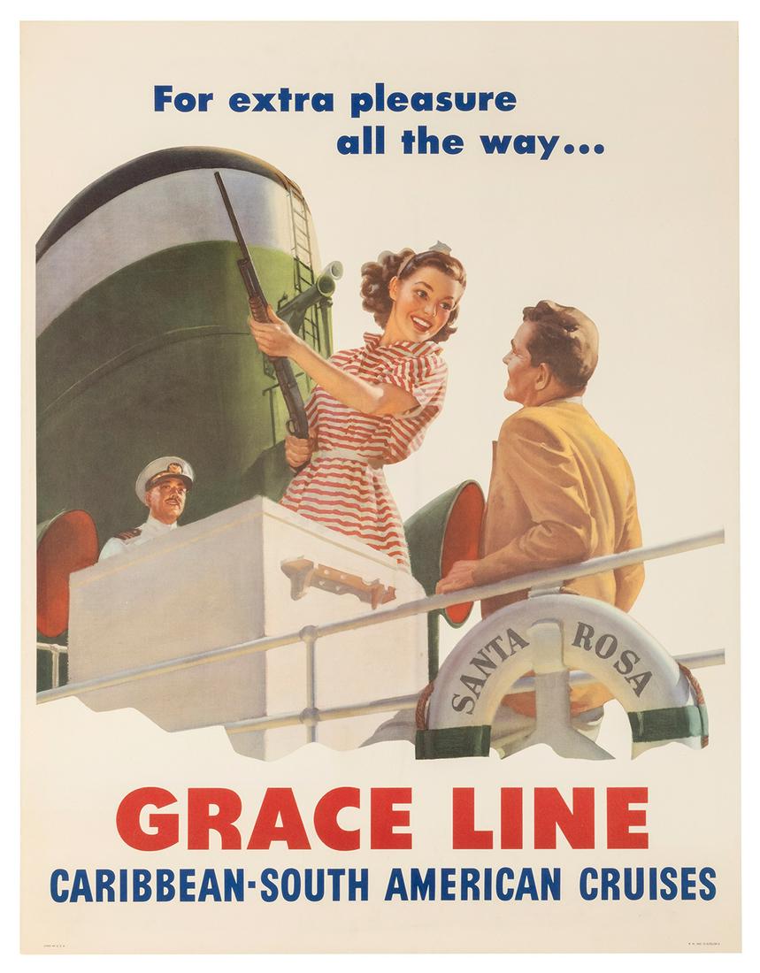 Grace Line / For extra pleasure all the way. Caribbean - So... (1 of 1)