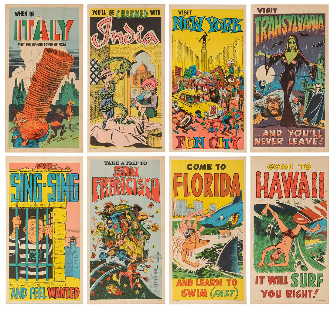 Topps Funny Travel Posters. Set of 21 mini-posters. 1967. P... (1 of 9)