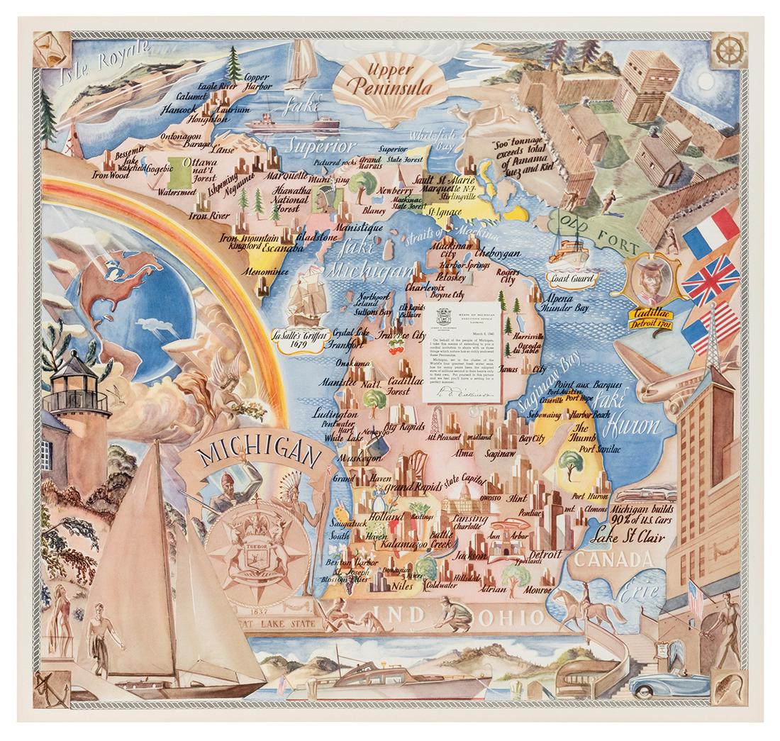 Michigan / Upper Peninsula. 1940. [Published by the State o... (1 of 1)