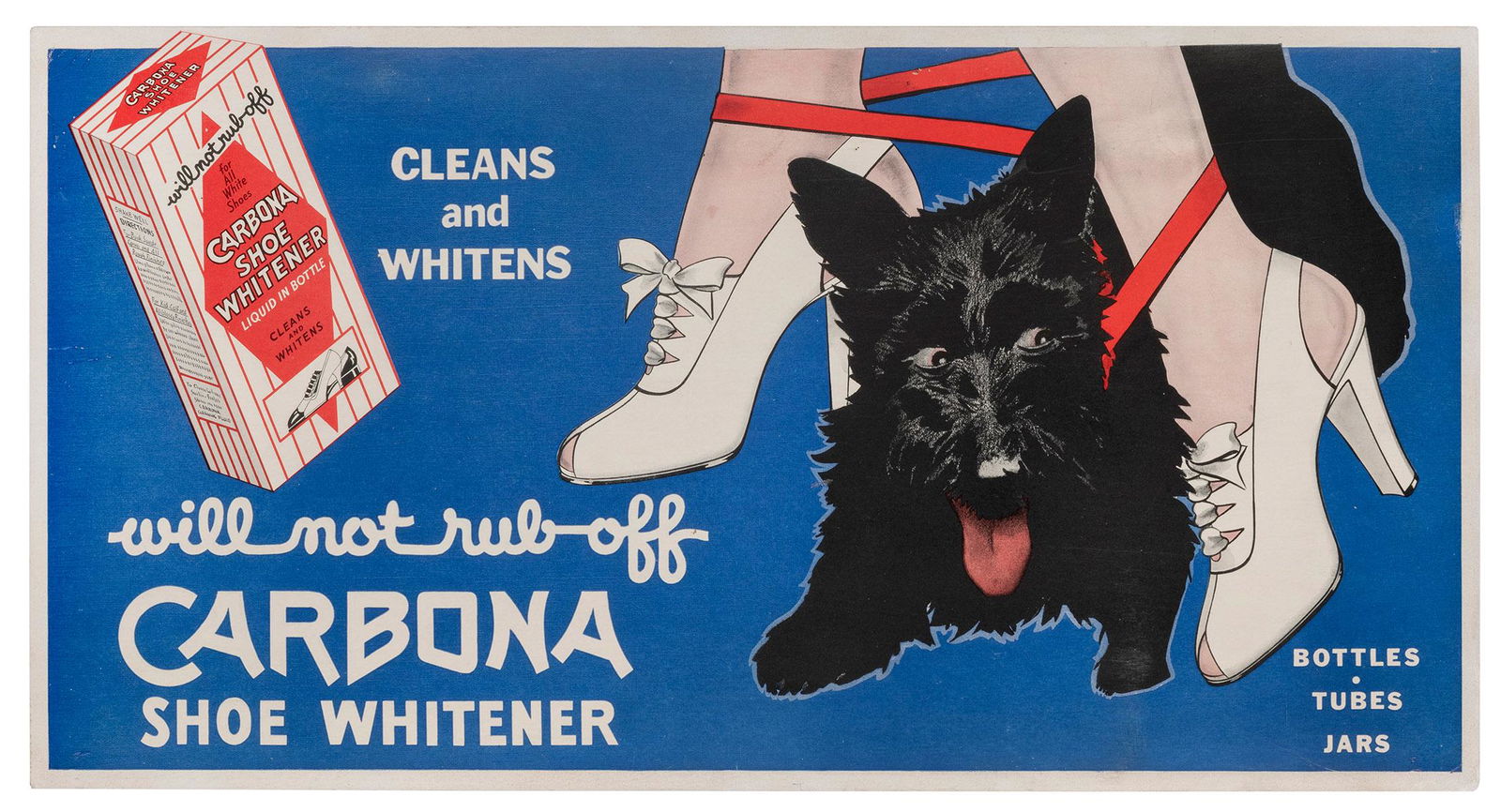 Carbona Shoe Whitener will not rub off. Circa 1940s. Horizo... (1 of 1)