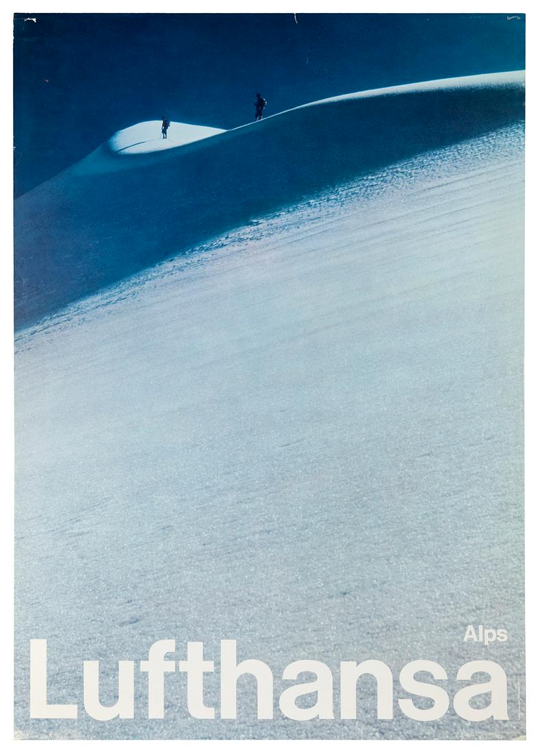 Lufthansa / Alps. 1972. Germany. Beautiful photographic dep... (1 of 1)
