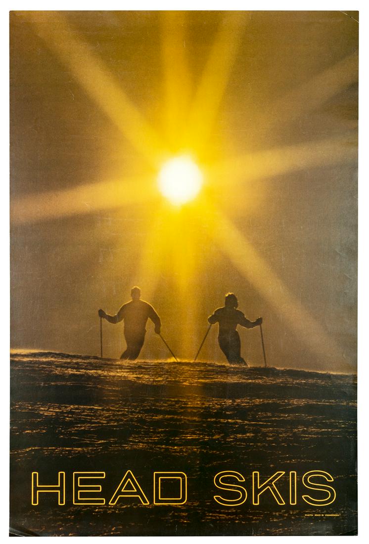 ZIMMERMAN, John G. (1927-2002). Head Skis. Circa 1960s. Bea... (1 of 1)