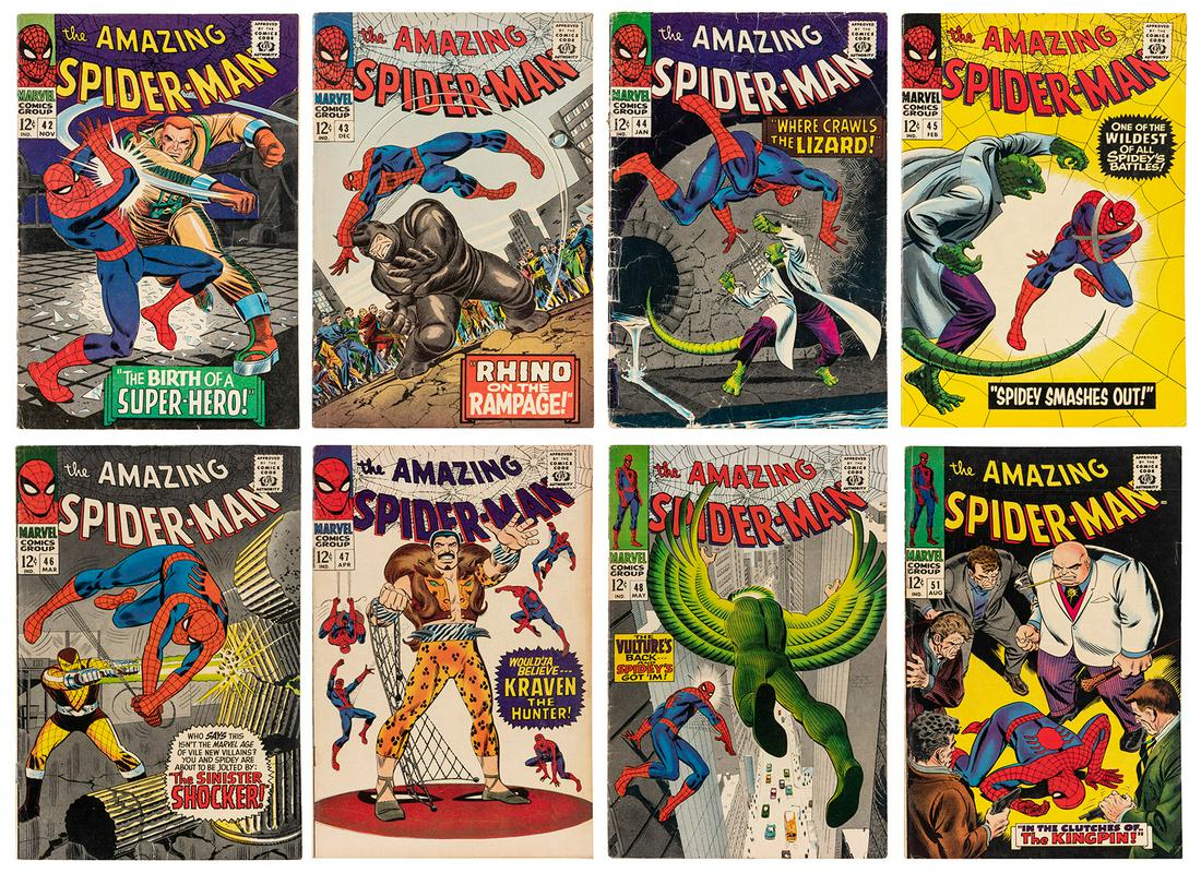 The Amazing Spider-Man Volume 1 Nos. 42-48, 51. Marvel Comi... (1 of 9)