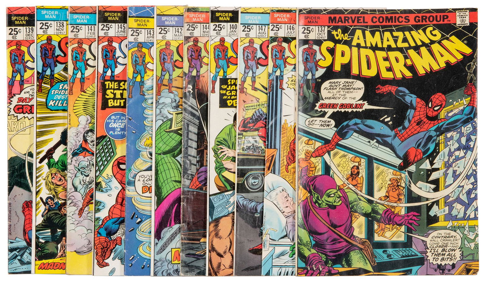 The Amazing Spider-Man Volume 1 Nos. 137-147. Marvel Comics... (1 of 1)