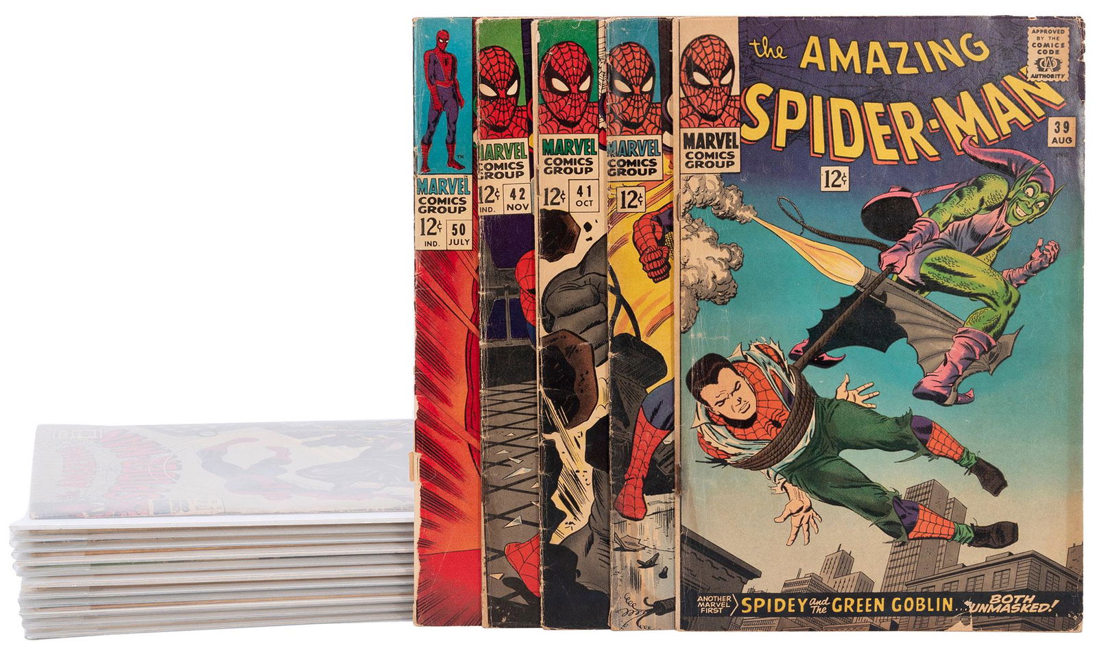 [SPIDERMAN]. Sixteen of The Amazing Spider-Man Comics. Silv... (1 of 8)