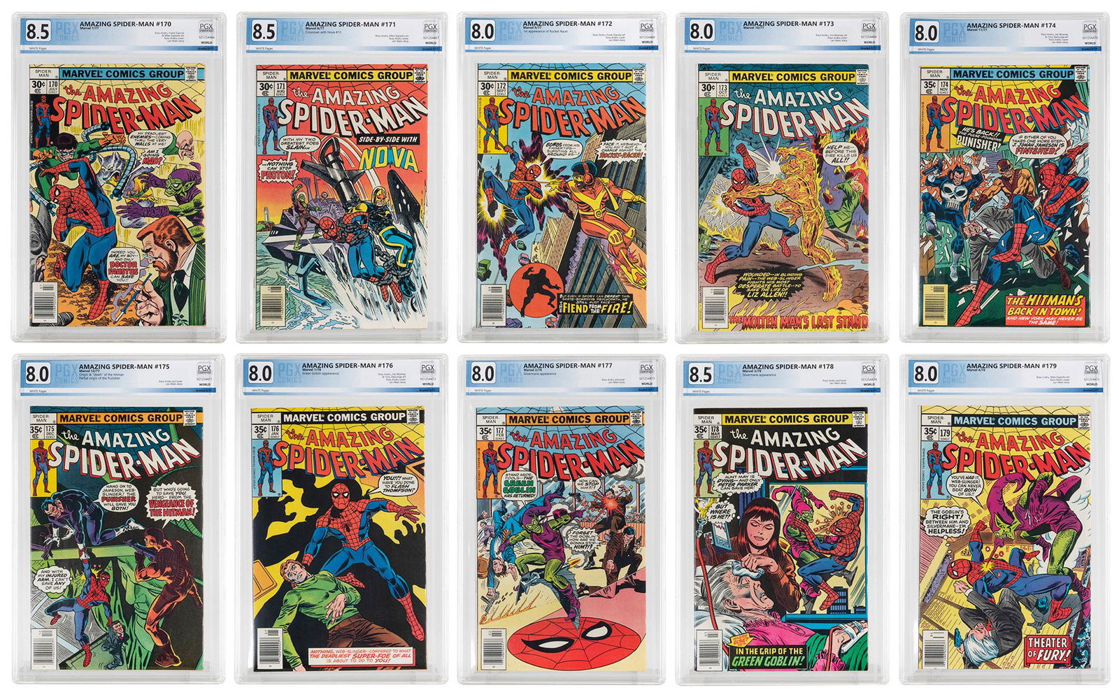 [SPIDERMAN]. The Amazing Spider-Man. Group of Nine Comic Bo... (1 of 11)