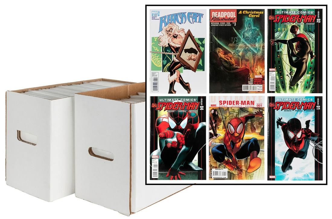 [DEADPOOL]. Two Boxes of Ultimate Marvel Comics. Modern Age... (1 of 8)