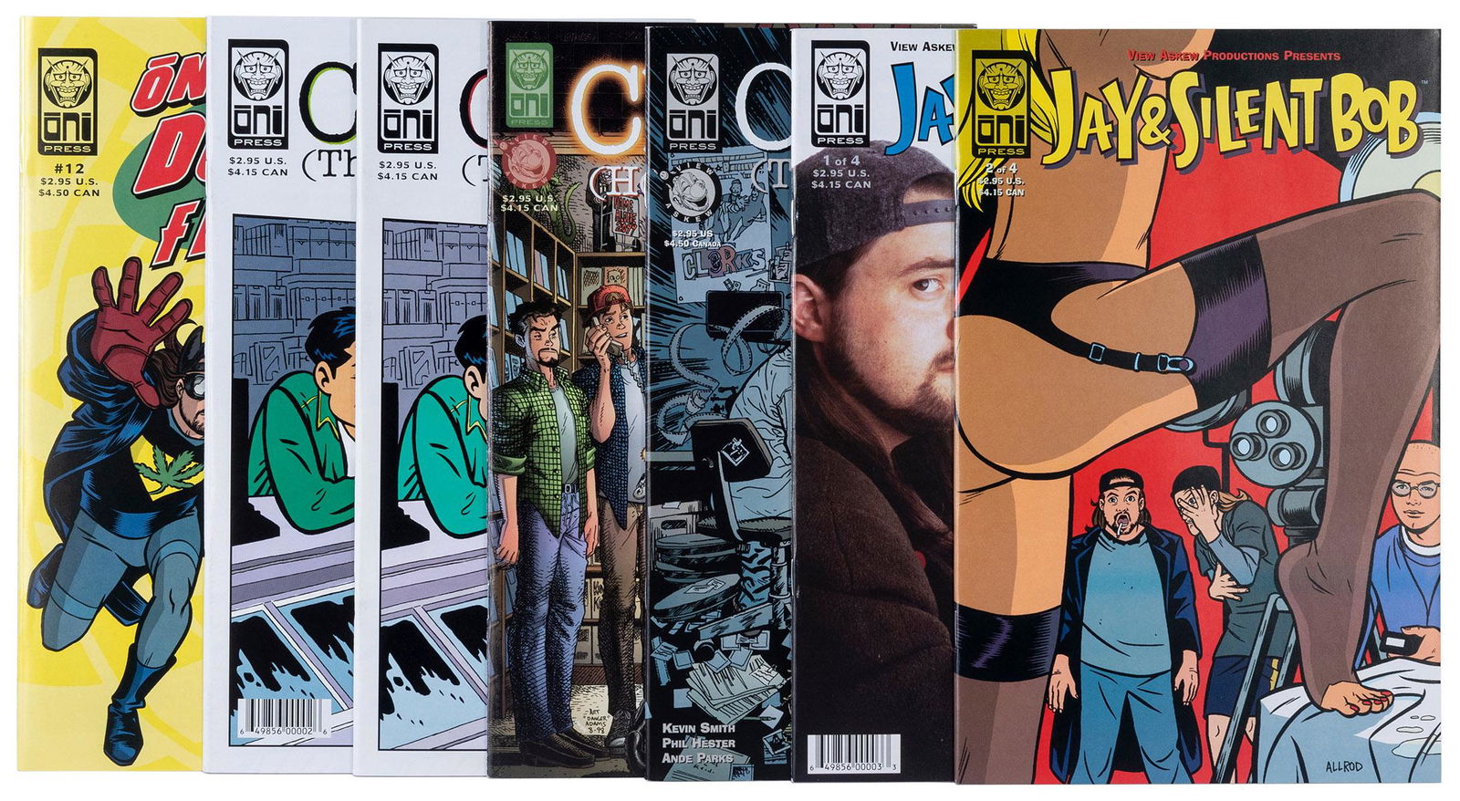 SMITH, Kevin (b. 1970). Clerks (1994). Seven Clerks the Mov...: SMITH, Kevin (b. 1970). Clerks (1994). Seven Clerks the Movie Related Comics. Oni Press, ca. 2000s. Seven Clerks the Movie with Jay and Silent Bob related comics, including Clerks the Comic Book (2);