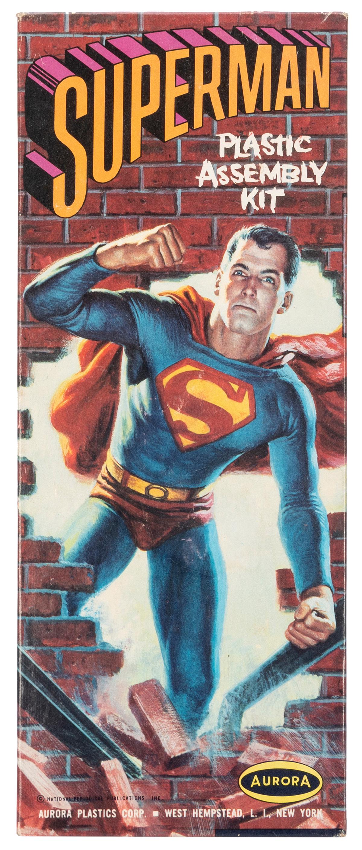 Superman Plastic Assembly Kit. West Hempstead: Aurora Plast... (1 of 3)
