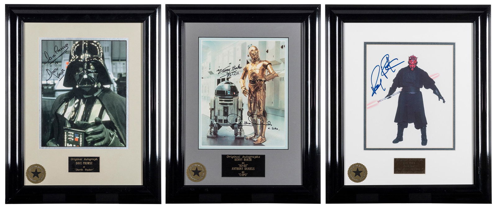 [LUCASFILM]. [WALT DISNEY STUDIOS]. Group of 3 signed photo... (1 of 4)