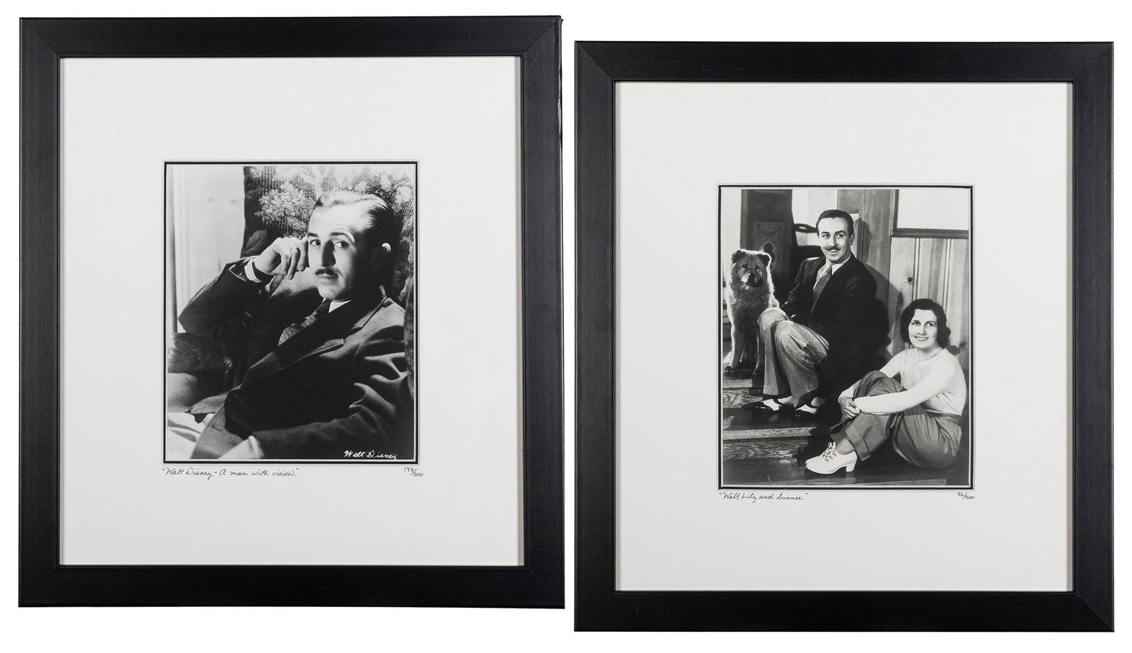 Group of 2 Limited Edition Photos of Walt Disney. [Walt Dis... (1 of 3)