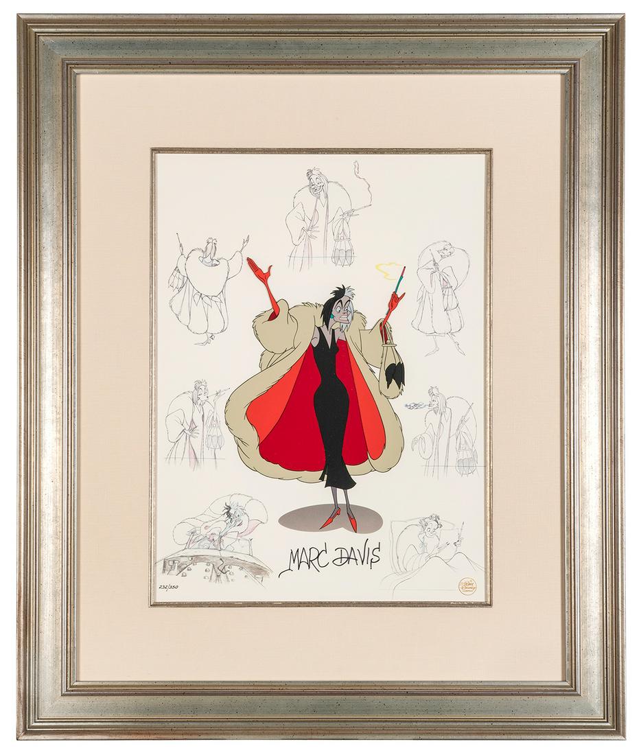 Cruella De VilLimited Edition Cel Signed by Legendary Di... (1 of 1)