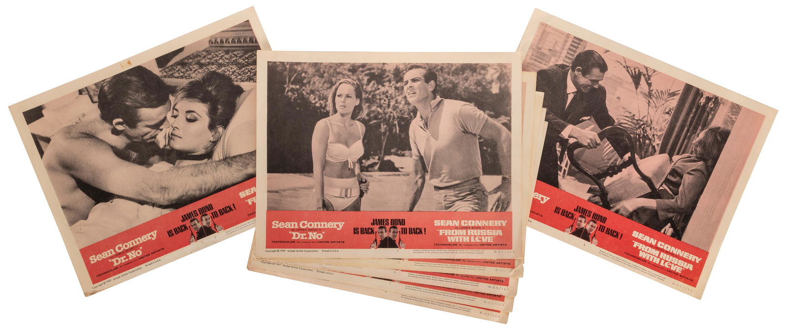 CONNERY, Sean (b. 1930-2020). Group of 7 lobby cards for th... (1 of 1)