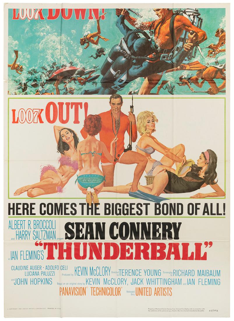 [MOVIE POSTERS]. Thunderball. Here Comes the Biggest Bond ... (1 of 1)