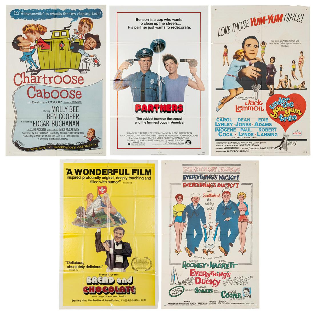 Ten Comedy Movie Posters. Includes Chartroose Caboose (1960... (1 of 6)