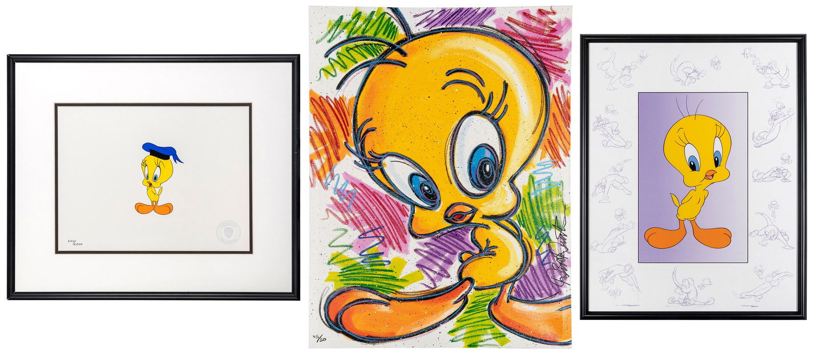 [WARNER BROTHERS STUDIOS]. Group of 3 Tweety Bird Limited E... (1 of 4)