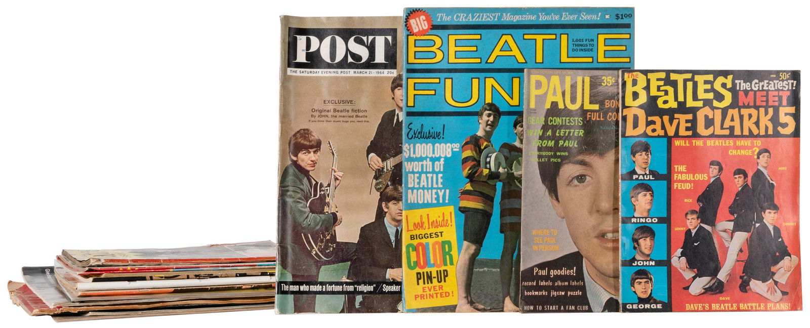THE BEATLES. Group of twenty-two fan magazines. V.p., ca. 1... (1 of 1)