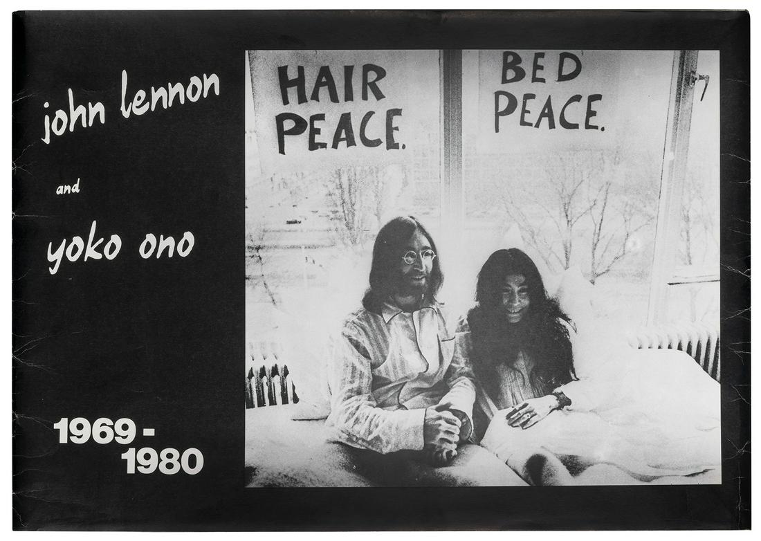 LENNON, John (b. 1940-1980) and ONO, Yoko (b. 1933). John L...: LENNON, John (b. 1940-1980) and ONO, Yoko (b. 1933). John Lennon and Yoko Ono 1969-1980. The Netherlands, ca. 1980. Reproduction lithographs from the notorious Bag One portfolio (1970). Bag One was a