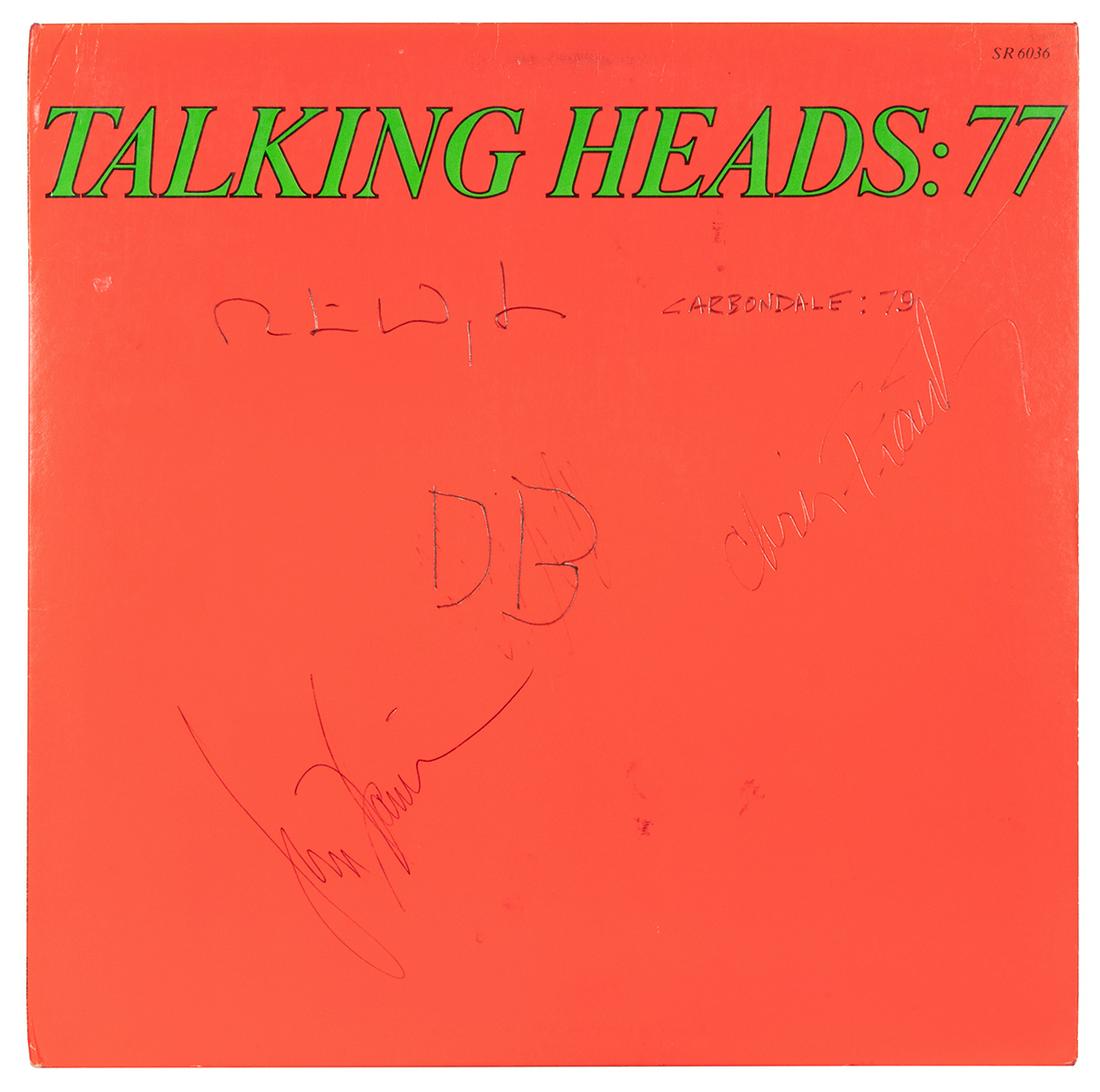 TALKING HEADS. Talking Heads: 77 signed album. Sire Records... (1 of 1)