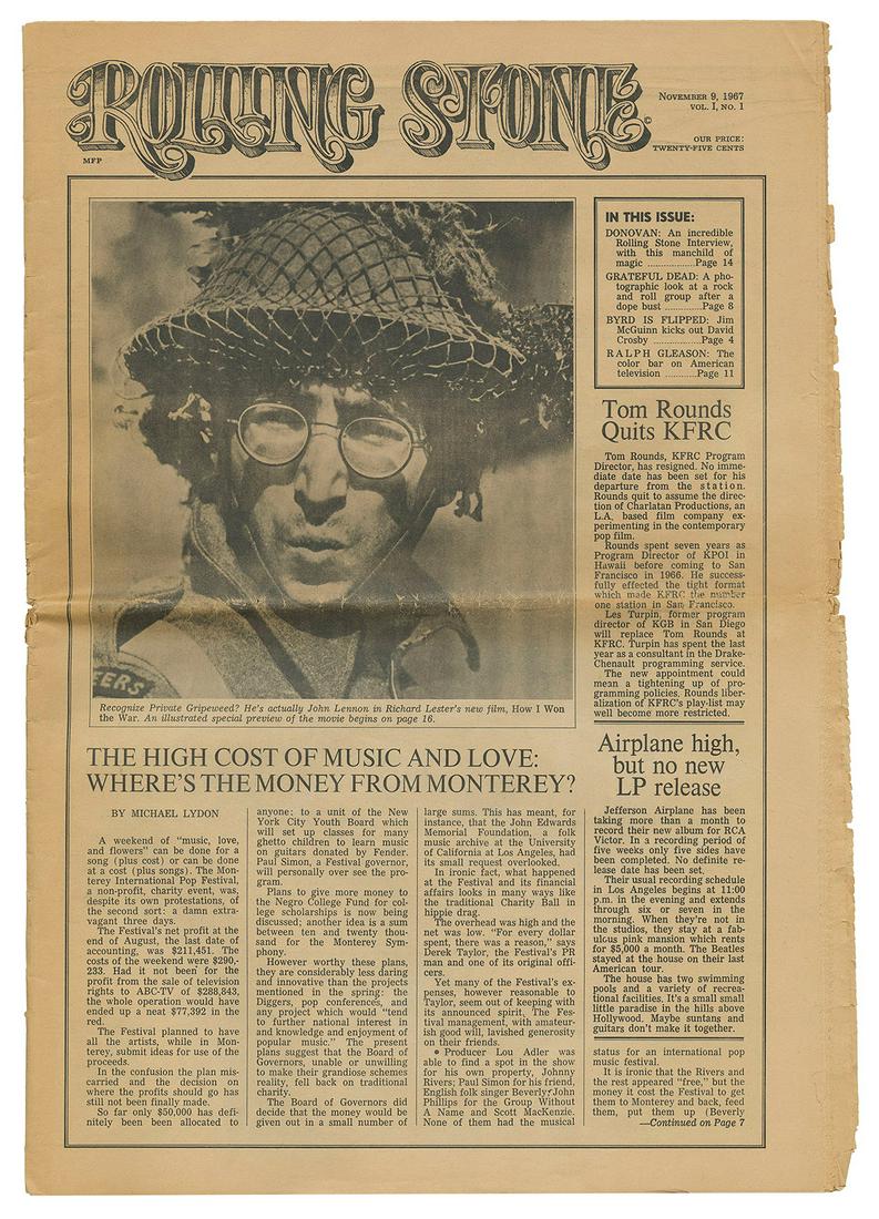 Rolling Stone. Vol. 1, No. 1. San Francisco: Straight Arrow... (1 of 1)