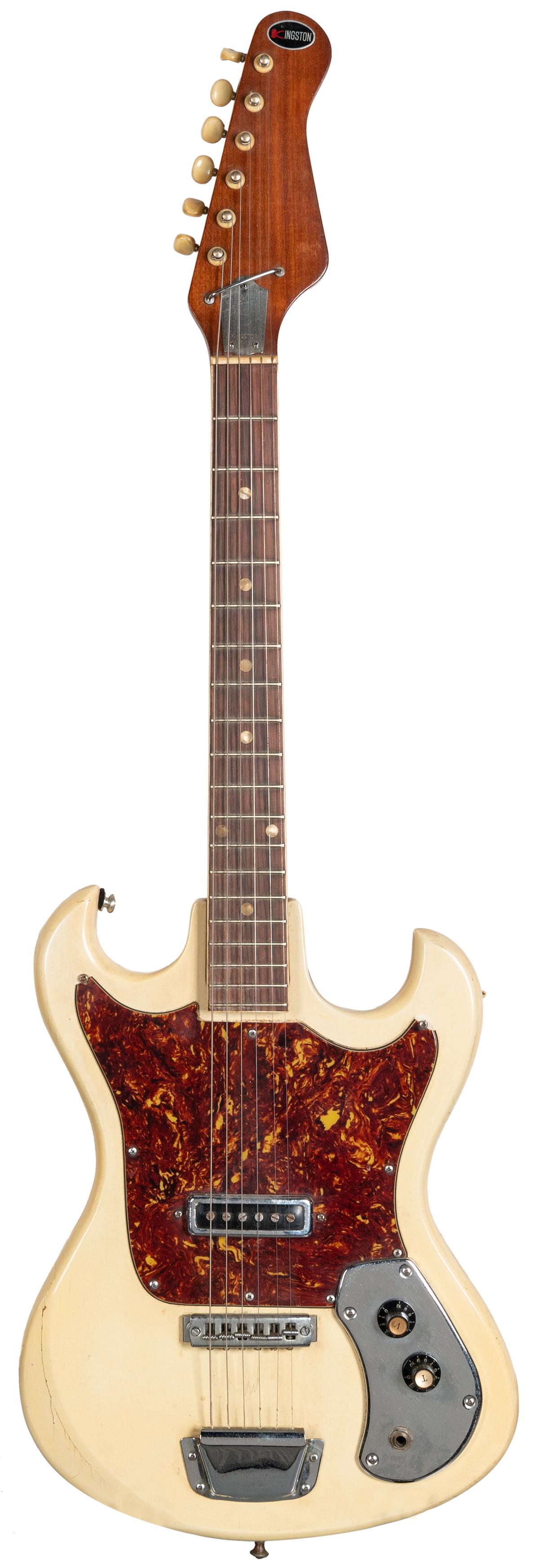 1960s Kawai Kingston Guitar. Made in Japan. Cream solid bod... (1 of 1)