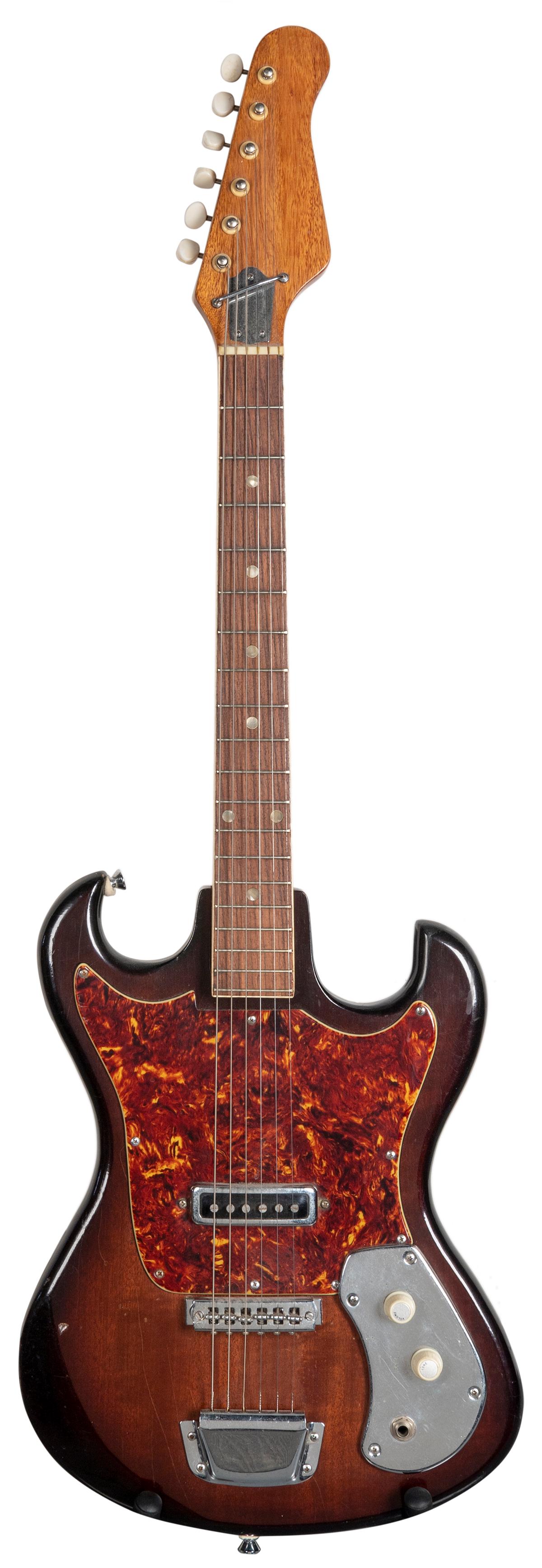 1960s Kawai Kingston Guitar. Made in Japan. Red and brown s... (1 of 1)