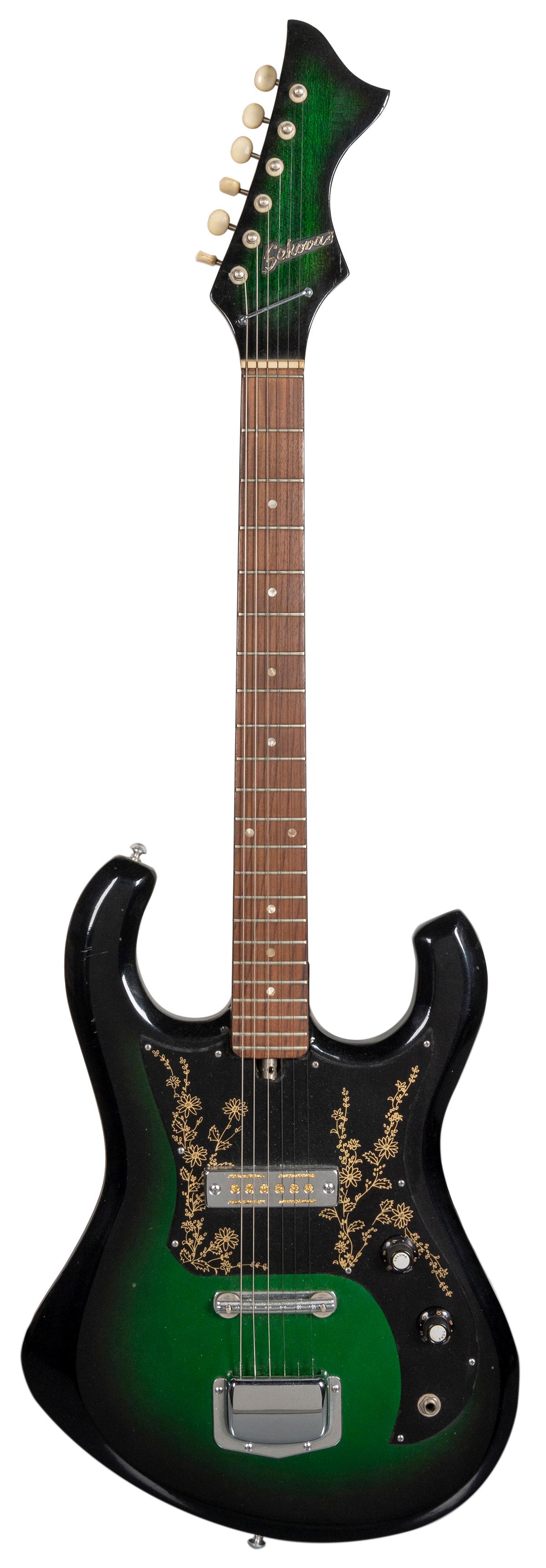 1960s Sekovia Bighorn Emerald Green Guitar. Made in Japan. ... (1 of 1)
