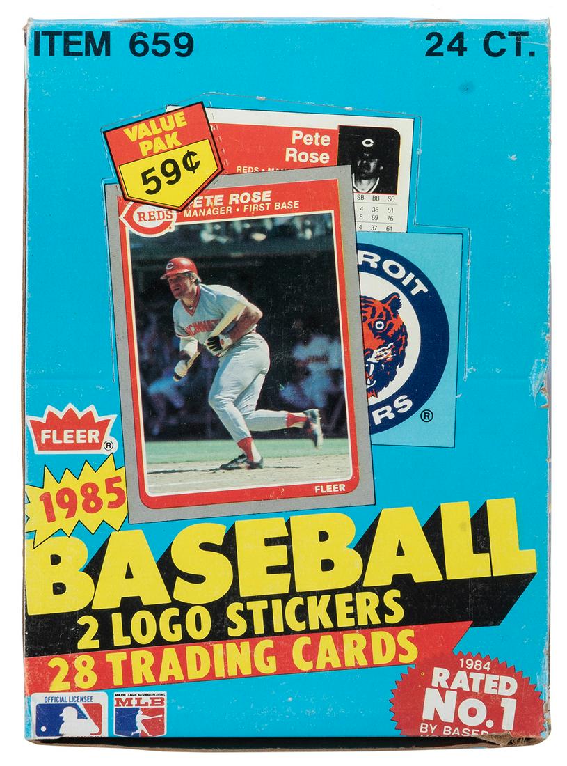 1985 Fleer Baseball Card Box. [Philadelphia: Fleer Corp., 1... (1 of 2)