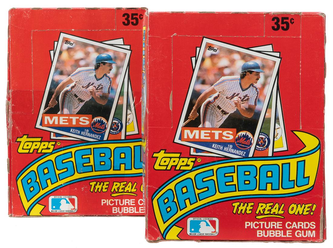 1985 Topps Baseball Wax Box Pair, Each with 36 Unopened Pac... (1 of 2)